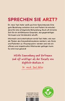 Yael Adler: Wir müssen reden, Frau Doktor!, Buch