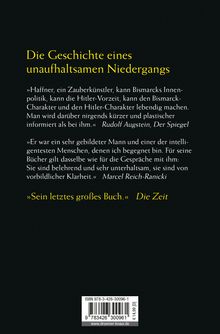 Sebastian Haffner: Von Bismarck zu Hitler, Buch