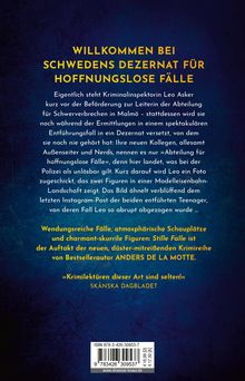 Anders De La Motte: Stille Falle, Buch