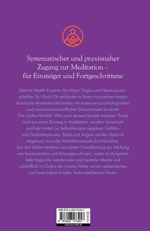 "Systematischer und praxisnaher Zugang zur Meditation – für Einsteiger und Fortgeschrittene." Lila Hintergrund.