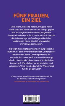 FÜNF FRAUEN, EIN ZIEL: Der Text beschreibt den Kampf von fünf Autorinnen gegen das NS-Regime und ihre Bedeutung heute.