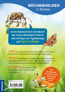 Leonie Duppke: Lesen lernen mit Naturrätseln, Bücherhelden 2. Klasse, Insekten &amp; Spinnen, Buch