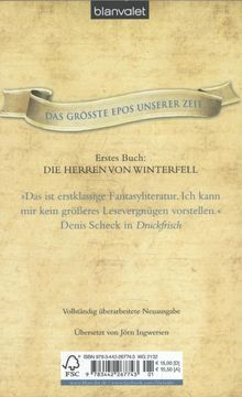 George R. R. Martin: Das Lied von Eis und Feuer 01. Die Herren von Winterfell, Buch