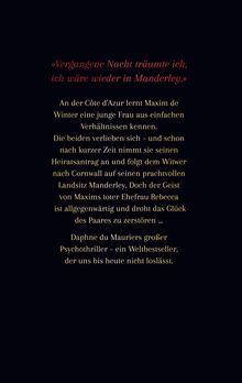 „Vergangene Nacht träumte ich, ich wäre wieder in Manderley.“ Text über eine Liebesgeschichte mit mysteriöser Atmosphäre.