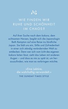 „WIE FINDEN WIR RUHE UND SCHÖNHEIT IM CHAOS?“ Eine Beschreibung einer Reise ins ländliche Japan. Zitat: „Eine Lektüre, die wahrhaftig verwandelt.“