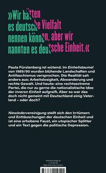 "Wir hätten es deutsche Vielfalt nennen können, aber wir nannten es deutsche Einheit." Text über Enttäuschungen der Einheit.