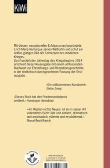 Erich M. Remarque: Im Westen nichts Neues, Buch