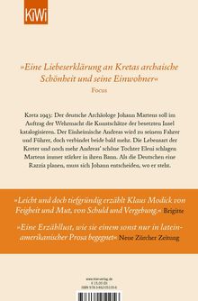 Klaus Modick: Der kretische Gast, Buch