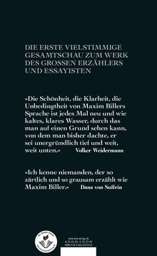Im Kopf von Maxim Biller, Buch