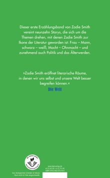 Zadie Smith: Grand Union, Buch