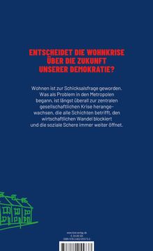 ENTSCHEIDET DIE WOHNKRISEN ÜBER DIE ZUKUNFT UNSERER DEMOKRATIE? Unten eine grüne Zeichnung von Reihenhäusern.