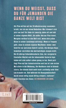WENN DU WEISST, DASS DU FÜR JEMANDEN DIE GANZE WELT BIST. Unten links ist ein Gesicht, das zur Seite blickt.