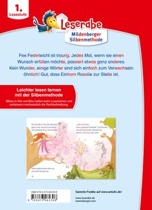 Annette Neubauer: Fee Federleicht und das Einhorn - Leserabe ab 1. Klasse - Erstlesebuch für Kinder ab 6 Jahren (mit Mildenberger Silbenmethode), Buch