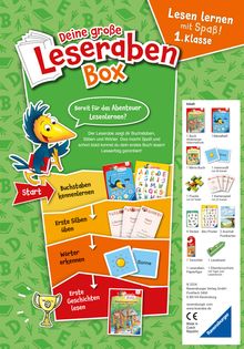 Deine große Leseraben-Box - lesen lernen mit Spaß 1. Klasse - Erstlesebücher, Spiele, Sticker und vieles mehr, Buch
