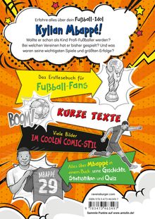 Simon Mugford: Fußball-Stars - Alles über Mbappé. Vom Fußball-Talent zum Megastar (Erstlesebuch ab 7 Jahren), Fußball-Geschenke für Jungs und Mädchen, Buch