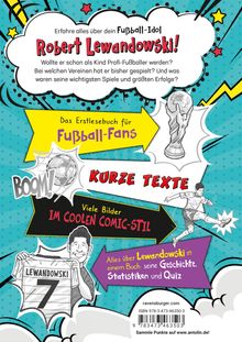 Simon Mugford: Fußball-Stars - Lewandowski. Vom Fußball-Talent zum Megastar (Erstlesebuch ab 7 Jahren), Fußball-Geschenke für Jungs und Mädchen, Buch