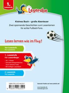 Claudia Ondracek: Erstlesegeschichten: Fußball - Leserabe ab 1. Klasse - Erstlesebuch für Kinder ab 6 Jahren, Buch