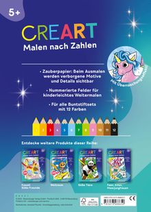 Ravensburger CreArt Malen nach Zahlen ab 5: Einhorn Zauber, Malbuch, 24 Motive, Zauberpapier, Buch