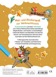 Mein liebstes Weihnachtsmalheft mit Stickern ab 6, Buch