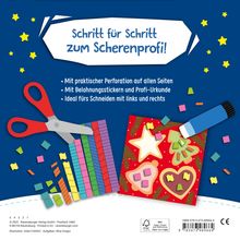 Rina Gregor: Ravensburger Schnipp-Schnapp Schneiden lernen Weihnachten - Schneiden und Kleben ab 3 Jahren - Block mit Belohnungsstickern und Profi-Urkunde - Perforierte Seiten, Buch