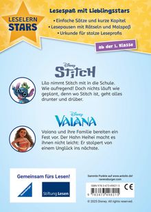 Sarah Dalitz: Disney: Lustige Geschichten mit Stitch und Vaiana - Lesen lernen mit den Leselernstars - Erstlesebuch - Kinder ab 6 Jahren - Lesen üben 1. Klasse, Buch