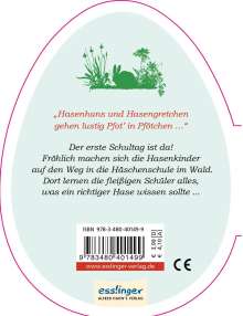 Albert Sixtus: Die Häschenschule: Pappbilderbuch in Ei-Form, Buch