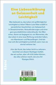 Marie Luise Ritter: Von der Kunst, das Leben leicht zu nehmen, Buch