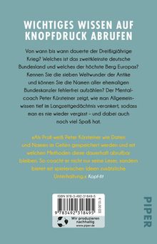 Peter Kürsteiner: Allgemeinwissen für immer merken, Buch