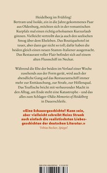 Text oben: "Heidelberg im Frühling! Bertram und Isolde..."  
Zitat: "Eine Schauergeschichte? Kann sein..." von Tobias Becker, Spiegel.  
Heller Hintergrund.