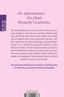 Jenny Glanfield: Hotel Quadriga, Buch