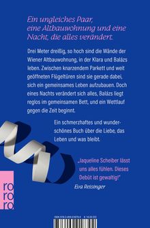 Ein ungleiches Paar, eine Altbauwohnung und eine Nacht, die alles verändert. Blauer Hintergrund, weißes Band, Logo rororo.