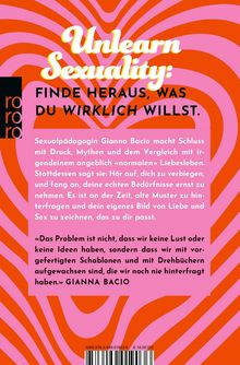 Unlearn Sexuality: Finde heraus, was du wirklich willst. Bunte, wellenförmige Muster in Rosa und Orange als Hintergrund.