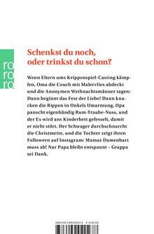 "Schenkst du noch, oder trinkst du schon?" Humor über Weihnachtschaos voller familiärer Missgeschicke. Logo mit "rororo".