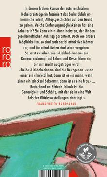 Elfriede Jelinek: Die Liebhaberinnen, Buch