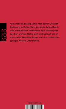 Jean-Paul Sartre: Das Sein und das Nichts, Buch