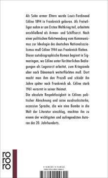 Louis-Ferdinand Celine: Von einem Schloß zum andern, Buch