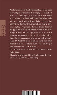 Wolf Haas: Silentium!, Buch