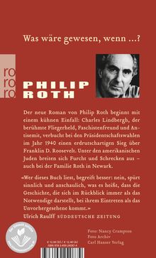 Philip Roth: Verschwörung gegen Amerika, Buch