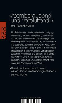 Daniel Kehlmann: Ruhm, Buch