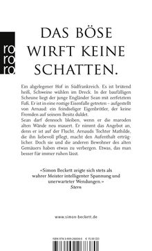 Simon Beckett: Der Hof, Buch