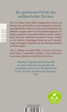 Fritz J. Raddatz: Rainer Maria Rilke, Buch