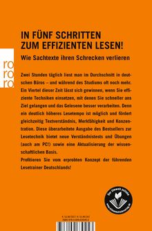 Wolfgang Schmitz: Schneller lesen - besser verstehen, Buch