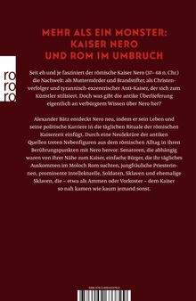 Mehr als ein Monster: Kaiser Nero und Rom im Umbruch. Links ein vertikales "rororo" Logo. Hintergrundfarbe ist dunkelrot.
