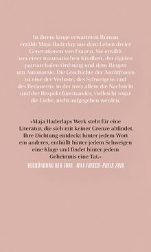 Maja Haderlap: Nachtfrauen, Buch