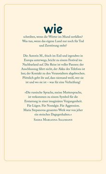 Maria Stepanova: Der Absprung, Buch