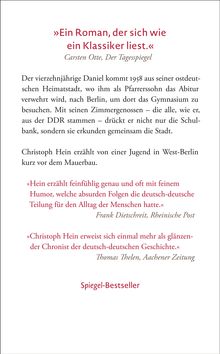 Christoph Hein: Unterm Staub der Zeit, Buch