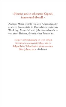 Andreas Maier: Die Heimat, Buch