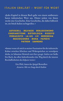 Sebastian Heinrich: Kurz gesagt: Italien, Buch