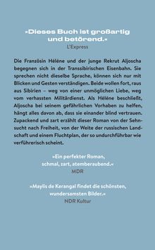„Dieses Buch ist großartig und betörend.“ L’Express. Hélène und Aljoscha suchen Freiheit in Sibirien.