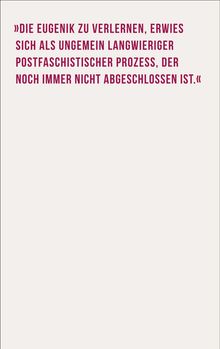 Dagmar Herzog: Eugenische Phantasmen, Buch